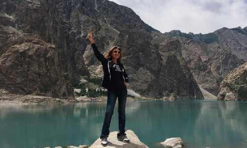 Atiya Khan treads the beautiful northern areas of Pakistan in style