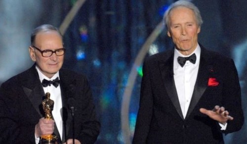 Clint Eastwood presented Ennio Morricone with his honorary Oscar
