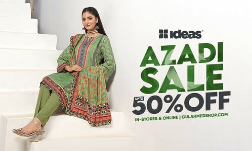 Explore Unbeatable Discounts: FLAT 30% & 40% OFF on Unstitched Lawn at Ideas Azadi Sale