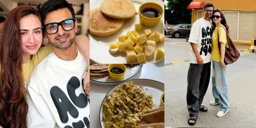 Sana Javed & Shoaib Malik's Romantic Brunch: A Glimpse into Their First Year of Marital Bliss