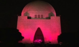 Mazar-i-Quaid goes pink for breast cancer awareness