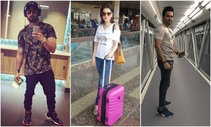 How celebrities stay calm and comfy while slaying airport fashion